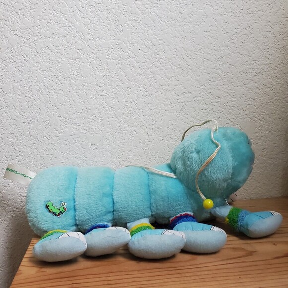 VTG Caterpillar Plush Toy Retro 1984 Lots-A Lots-A Leggggggs 30cm Stuffed Bug - Picture 15 of 16